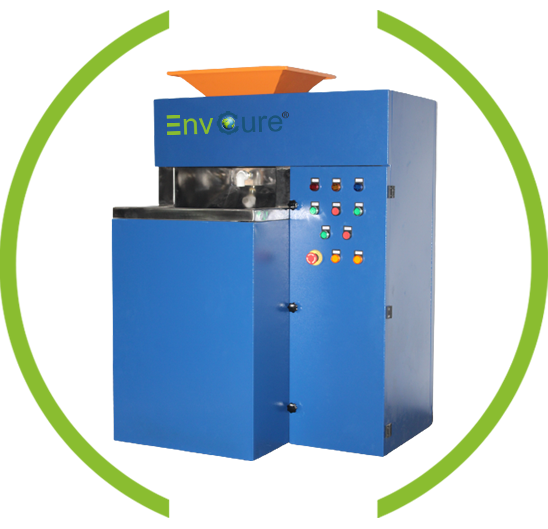 Food Waste, PET Bottle Shredder, Capacity: 250 Kg/hr